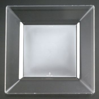Square Clear Plastic Plates 8 10 per Pack 16971