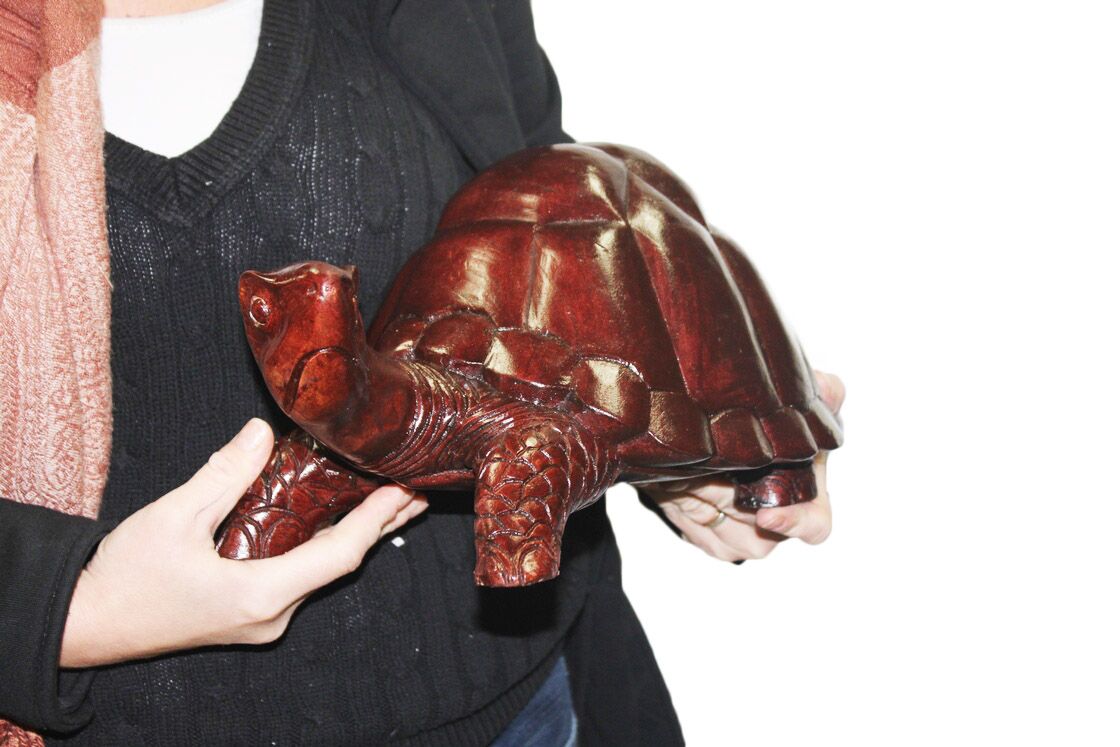  Sculpture Carved Snapper Statue Tortoise Cooter Shell Terrapins