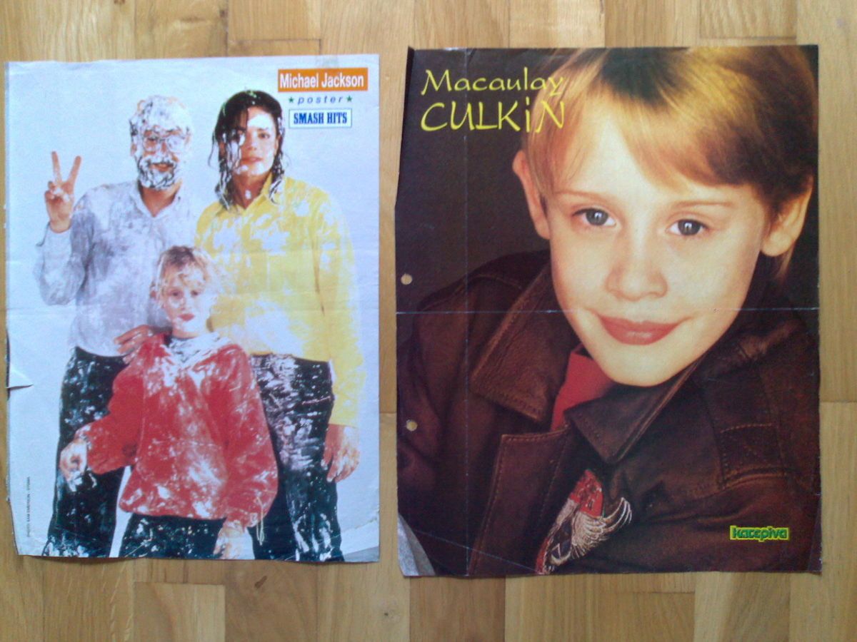Macaulay Culkin with Michael Jackson O P A Posters
