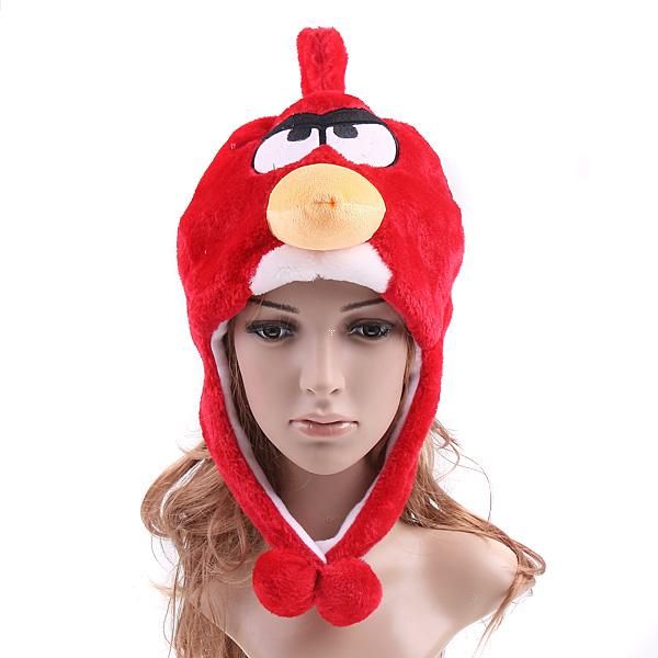 Angry Birds Plush Cap Hat Cosplay Red Bird Cartoon Cap Hat Warm