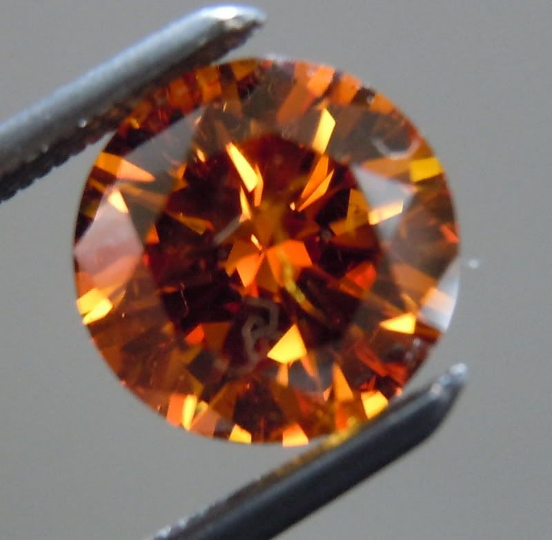 19ct Fancy Deep Brownish Orange Floral Diamond Ring Diamonds by