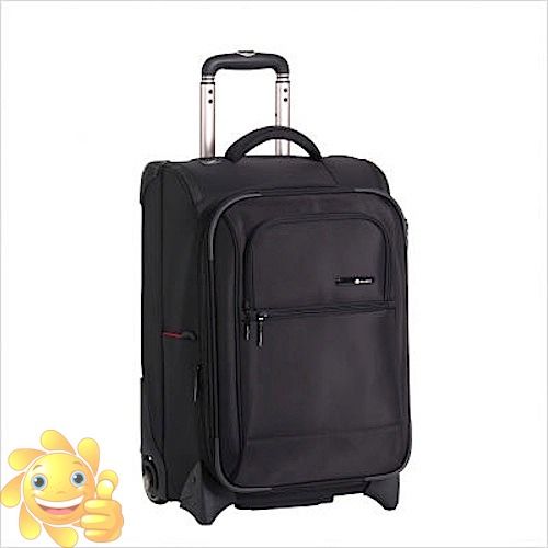 delsey helium superlite carry on upright in black this suitcase has