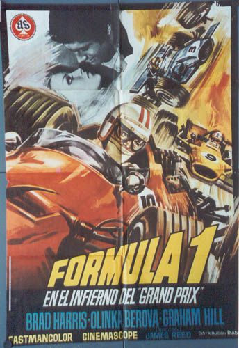 HA09 Hell in Grand Prix Formula 1 Car Racing Poster Spa