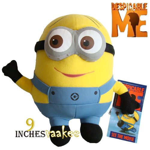 Despicable Me Minions Plush Toy Movie Character DAVE 9 Stuffed Animal