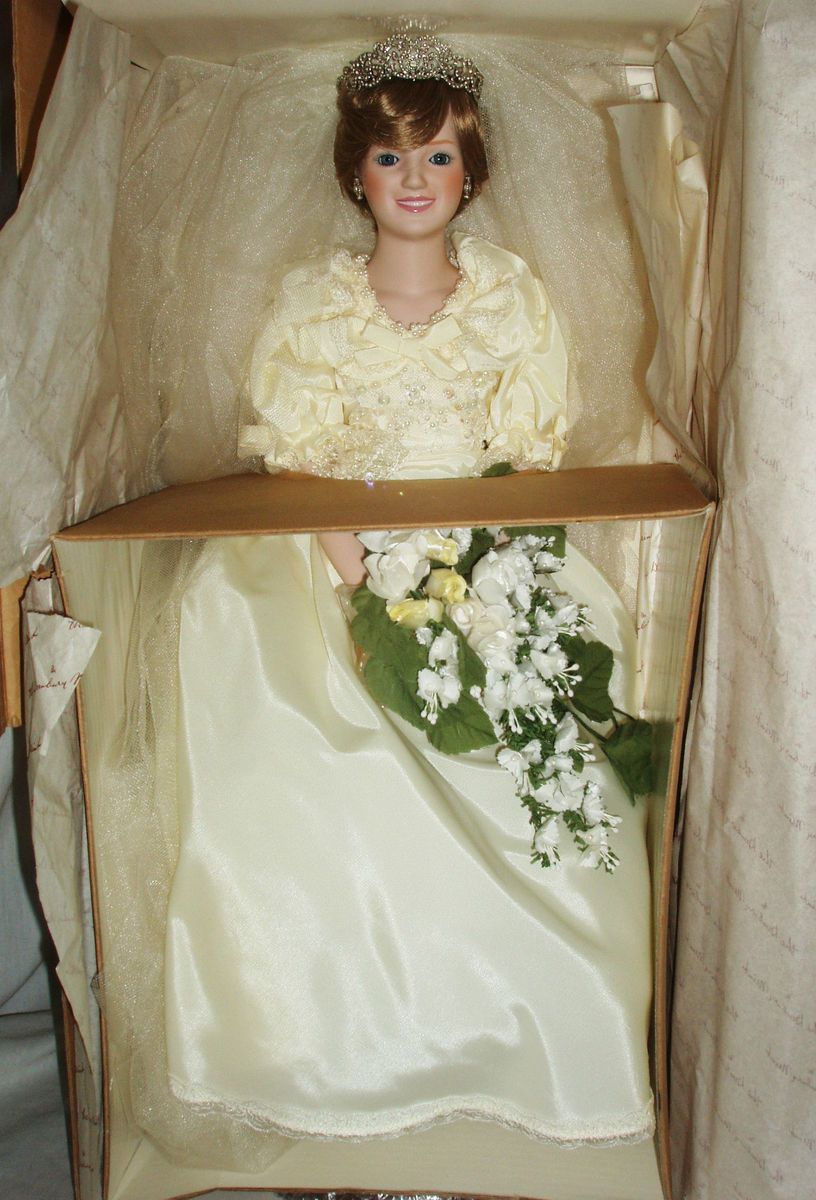 Danbury Mint Princess Diana Doll Wedding Day Bride Doll