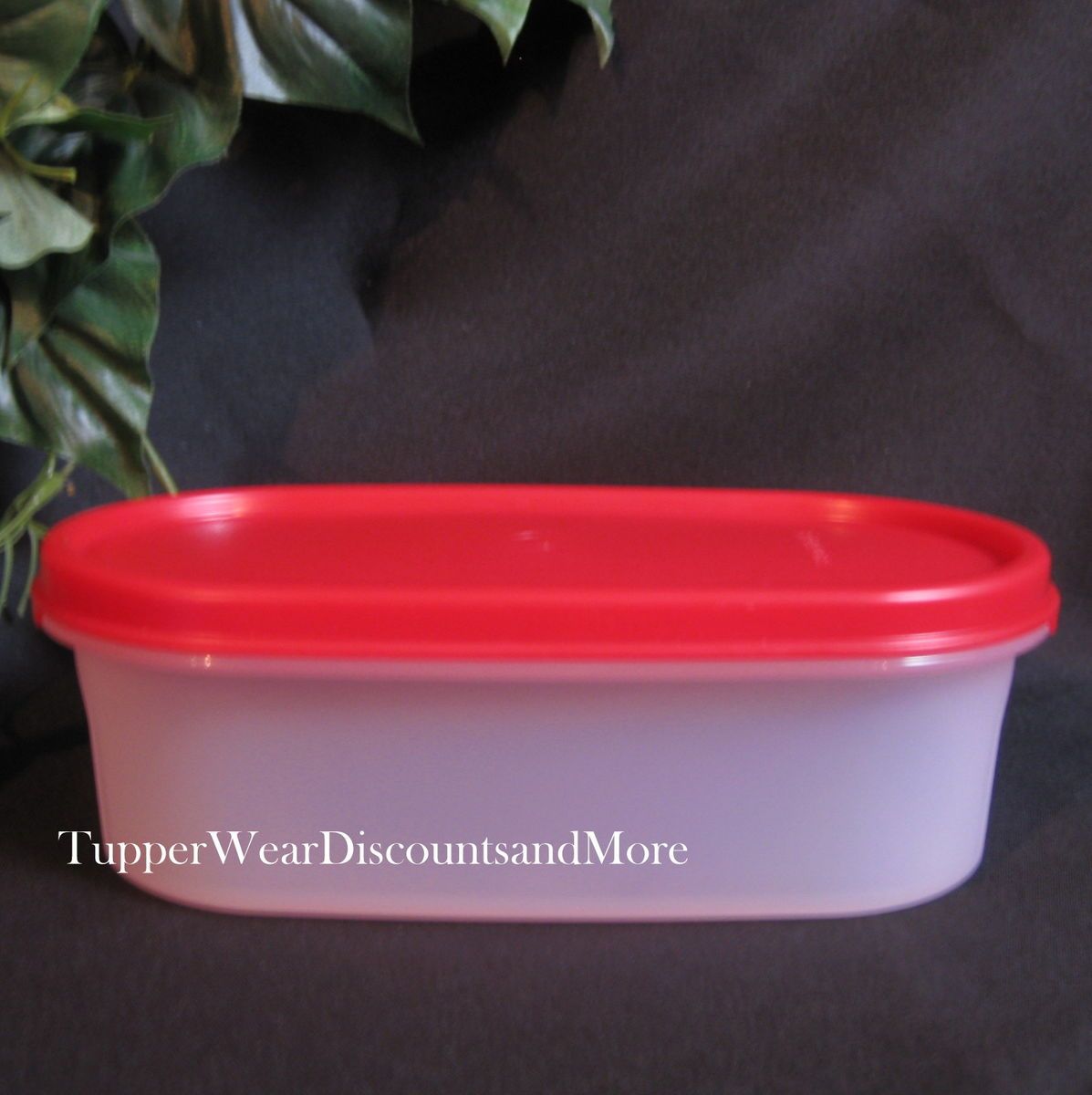 Tupperware New Modular Mate Mates Storage Container Oval 1 Passion Red