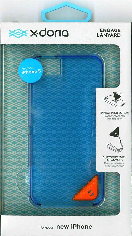 Doria iPhone 5 Engage Lanyard Case Blue Color Brand New
