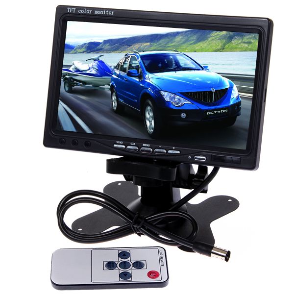 LCD Car Rear View DVD VCR Monitor License Plate Car Rear View