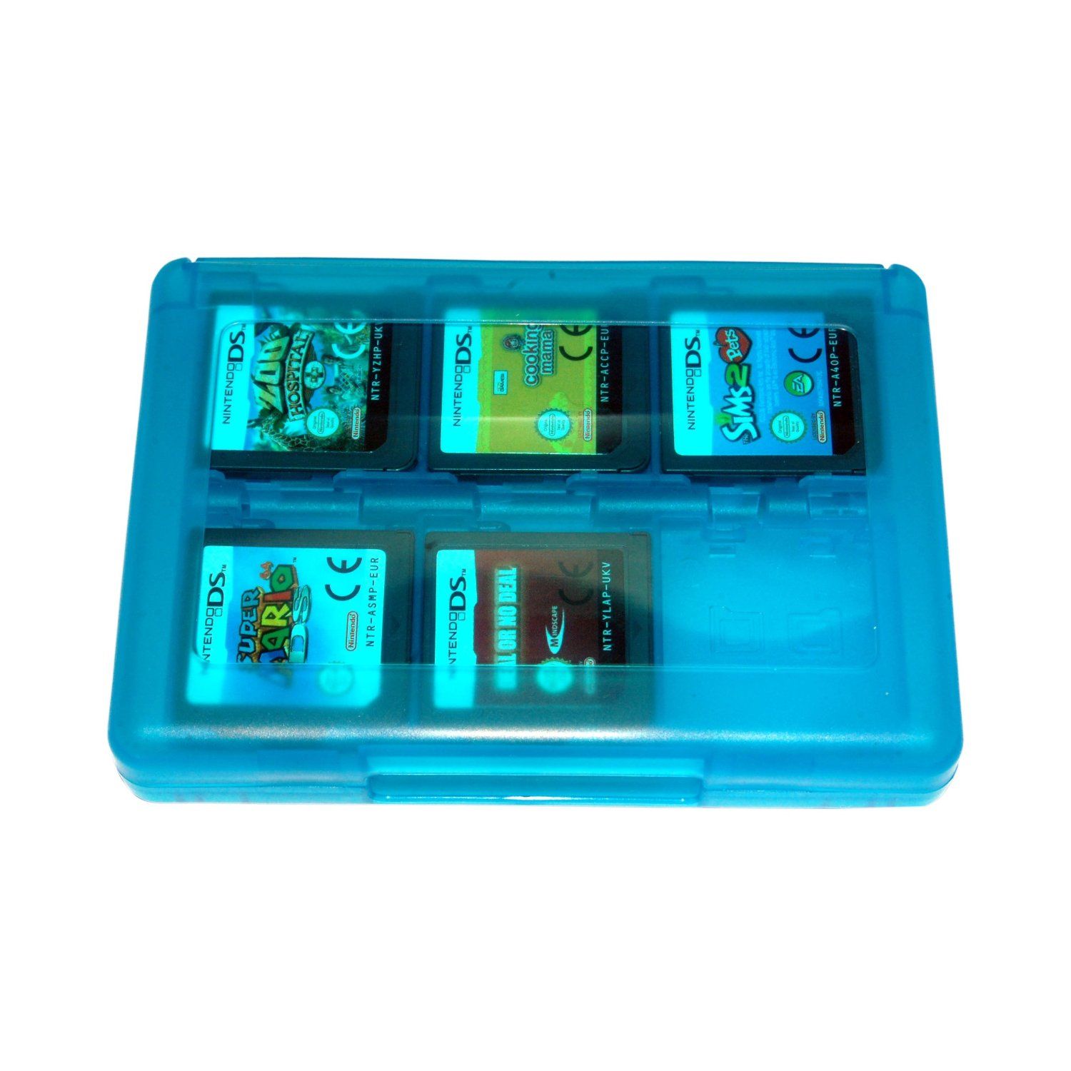 DS Game Case Holder 24 Blue Nintendo 3DS DSi XL Lite DS