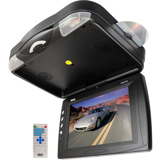  12 1 Roof Mount TFT LCD Monitor w Built in DVD Player Speaker