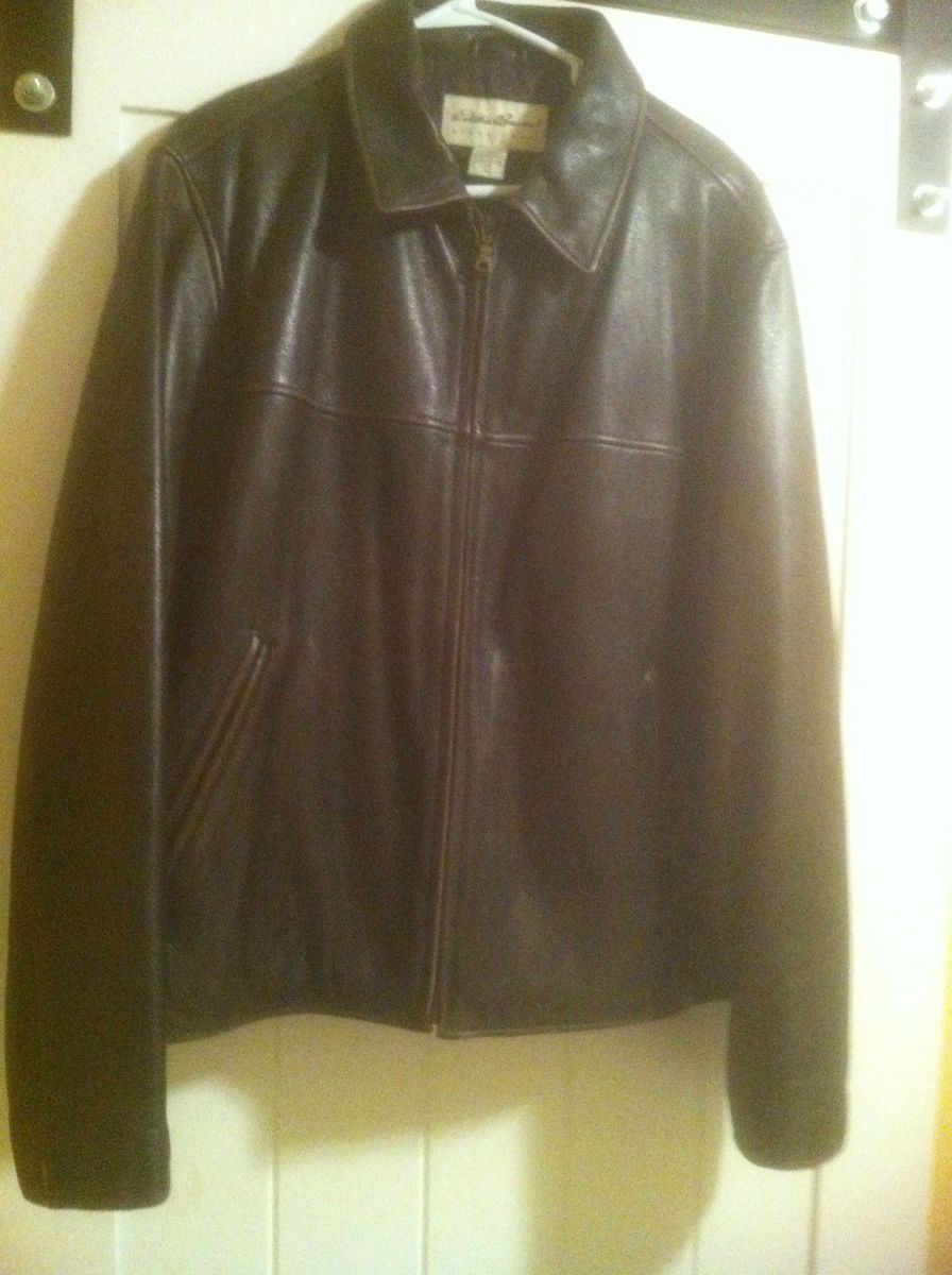  Eddie Bauer Mens Leather Jacket