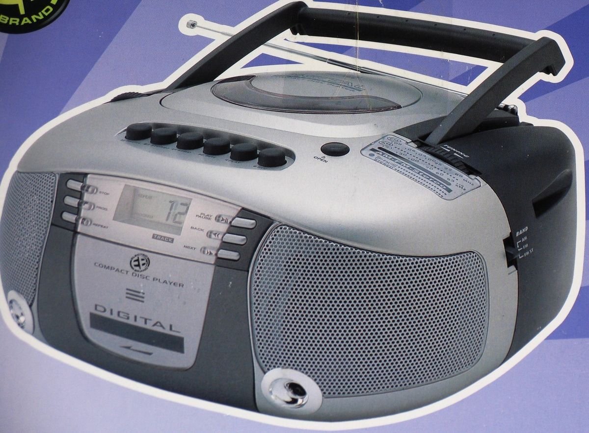 Electro brand Portable AM FM Stereo CD player Radio stereo Cassette