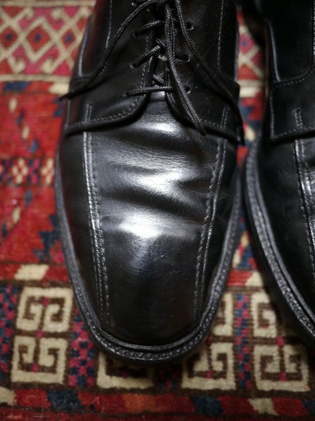 Vintage Allen Edmonds Hillcrest Black Leather Mens Euro Oxfords Shoes