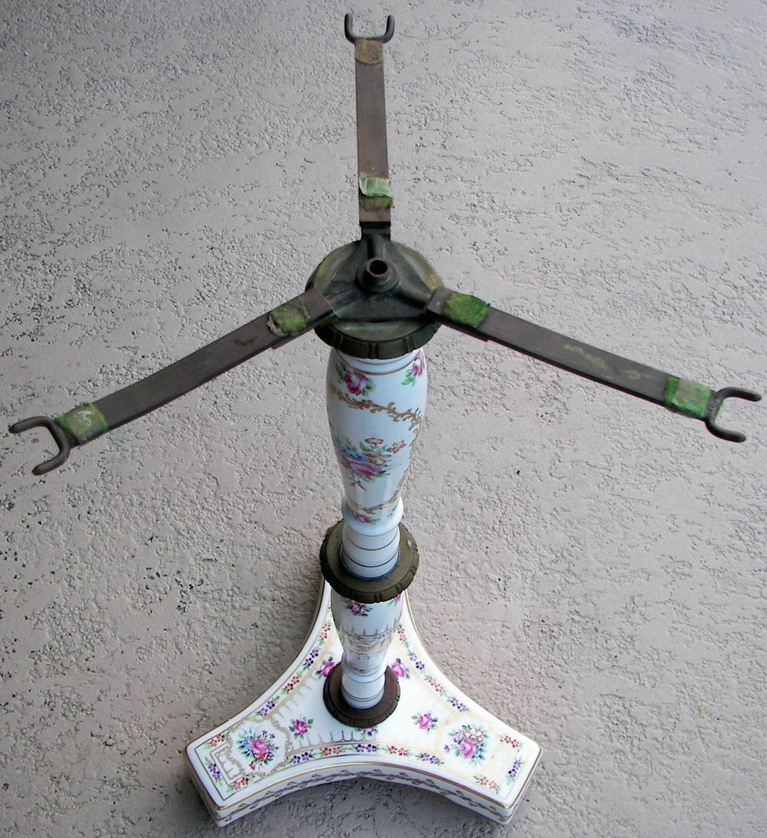  Decor Main Halga Brass Porcelain Umbrella Stand Fireplace Tools