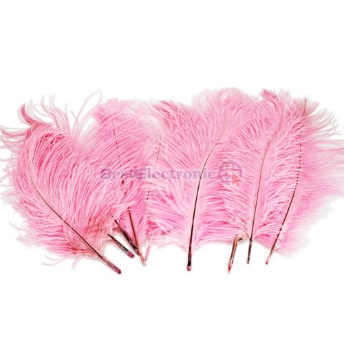 New Pink 10pcs 10 12 inch Ostrich Feathers Optional Colors Wedding