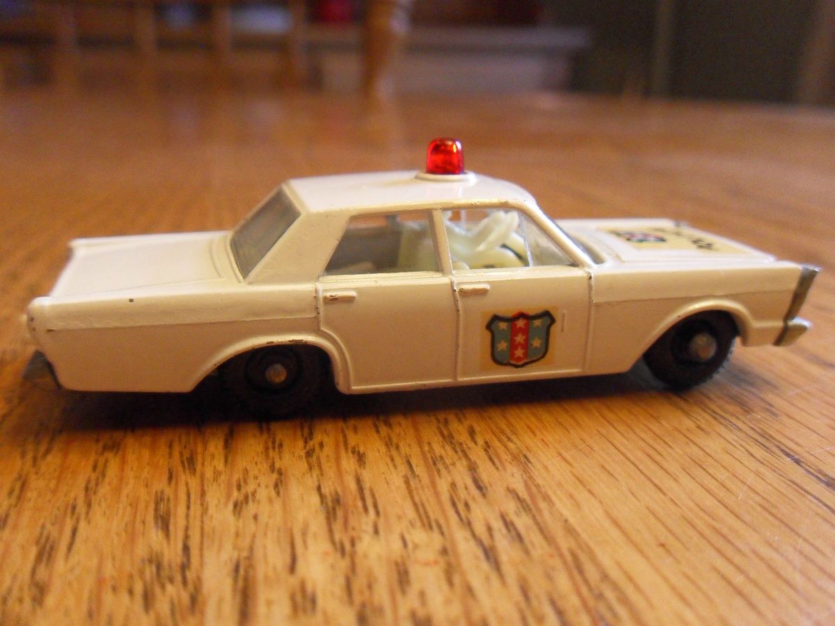 Moko Lesney Matchbox 55c Ford Galaxie Police Super Nice Clean Car Some