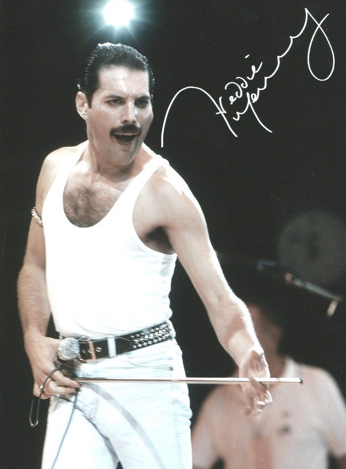 Queen Freddie Mercury Signed Promo Poster