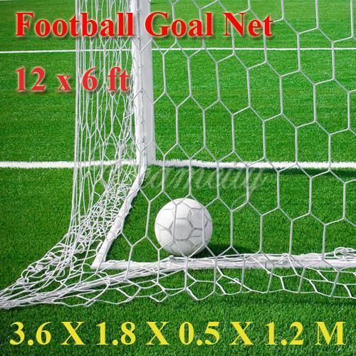 12x6ft Football Soccer Goal Post Nets 3 6x1 8m Full Size Sports Match