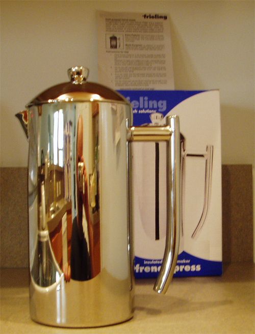 Frieling USA French Press 0101 1 2 Cup Coffee Maker Stainless Steel