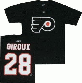 Philadelphia Flyers Claude Giroux Black Jersey T Shirt Sz XXL 2XL