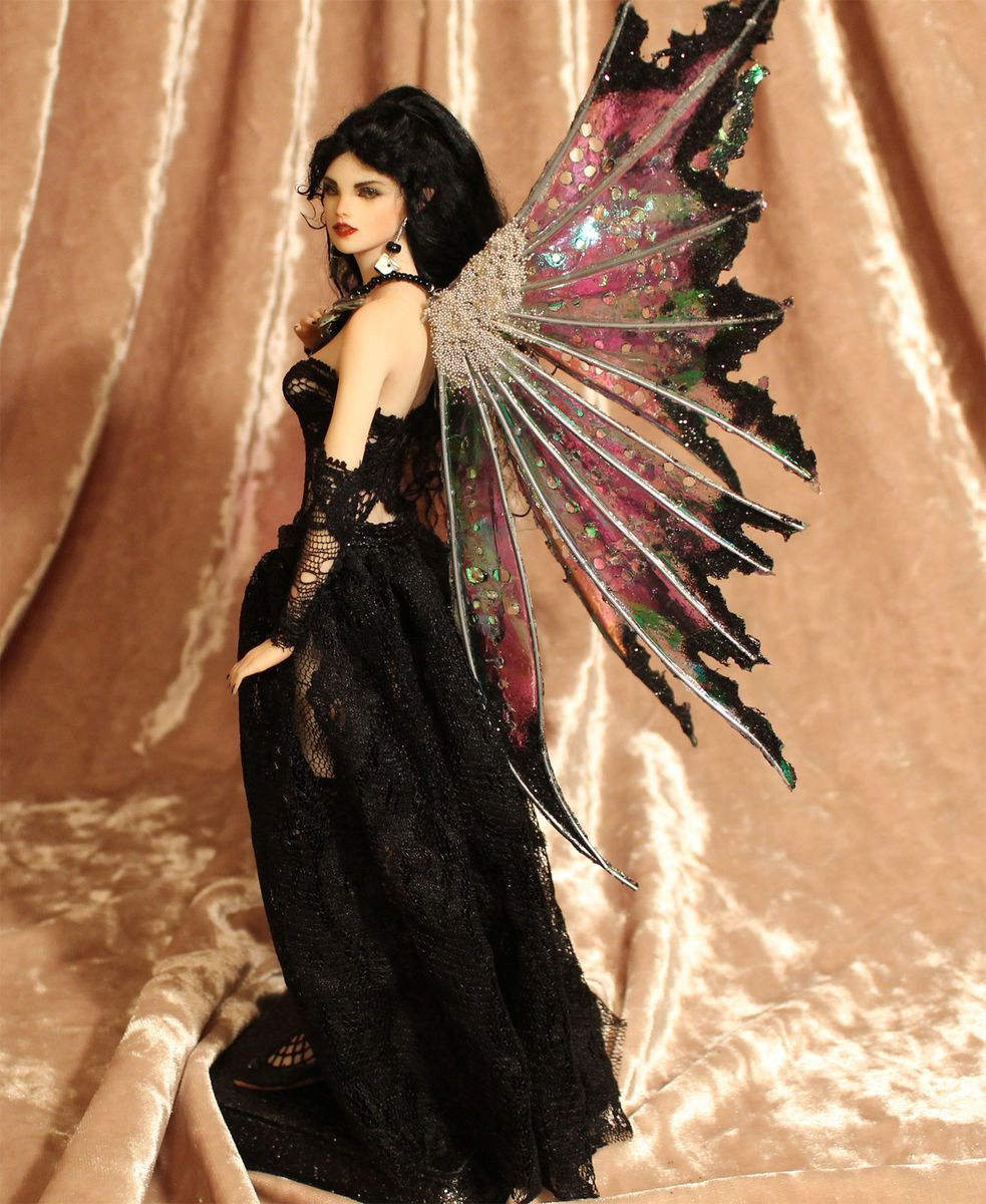 OOAK Fairy Art Doll Sculpture Gigi Gothic P Gibbons Fairies Goth