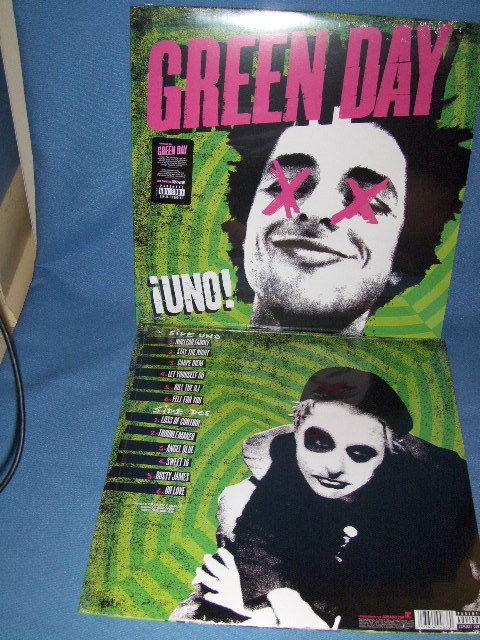 Green Day Uno Vinyl LP SEALED New Parental Advisory Explicit Content