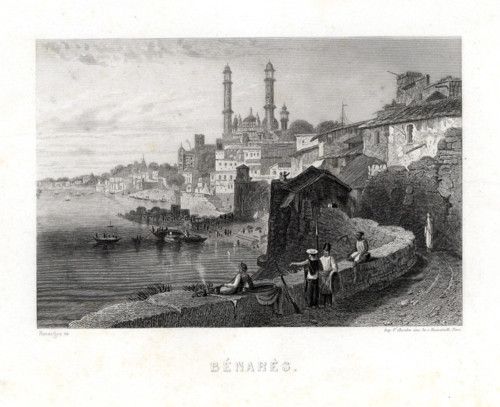 Antique Print Varanasi India Gregoire Rouargue 1876