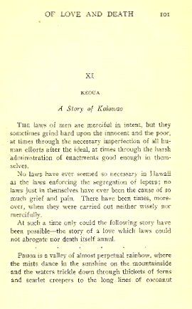 Hawaiian Idylls of Love Death 1908 Book Rev Herbert Gowen