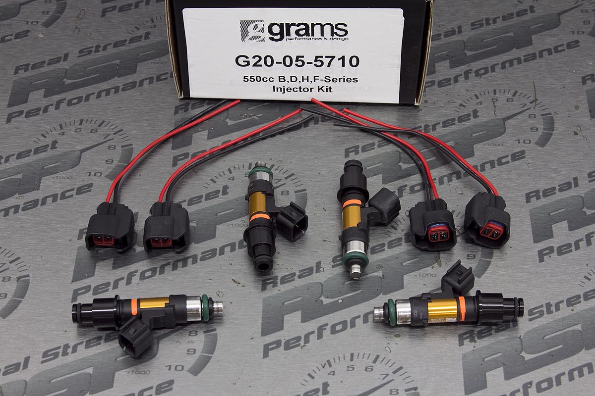 Grams 550cc Injectors Civic SI B16A2 Integra GSR B18C1 LS B18A1 B18B1