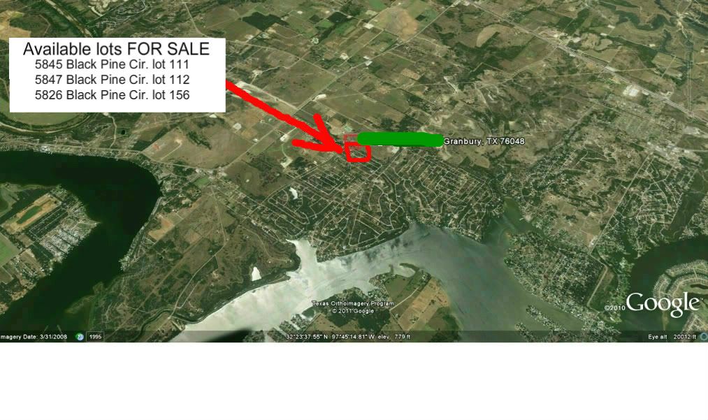  Land Lot for Sale Home House Water Views Lake Granbury