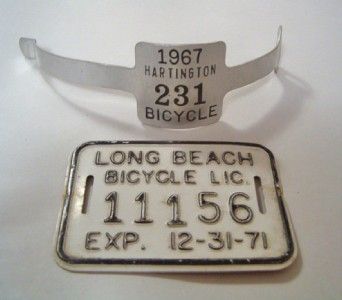 1967 Hartington 231 Nebraska 1971 Long Beach 11156 California Bicycle