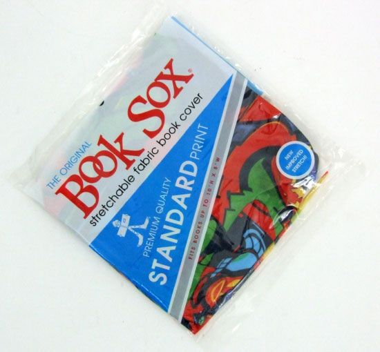 Graffiti Stretch Fabric Book Sox Cover Standard Red Blue Black NIP