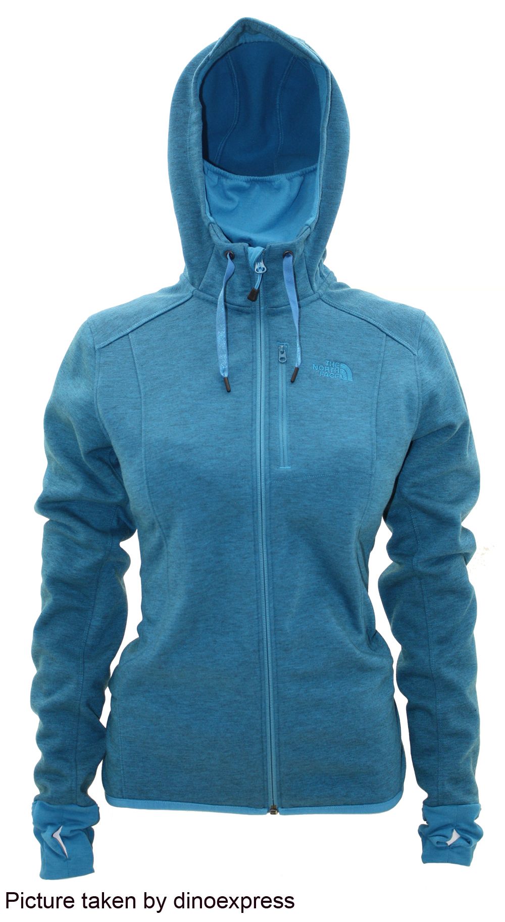 NEW North Face Womens HAYES HOODIE fleece jacket BLUE size M nwt