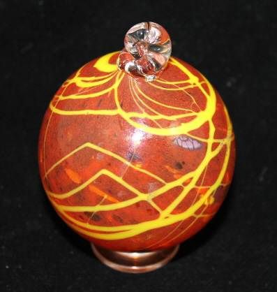 Christmas Red Hand Blown Glass Christmas Ornament Collector Item