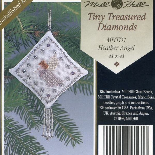 Heather Angel Tiny Treasured Diamond Bead Ornament Kit Mill Hill 1996