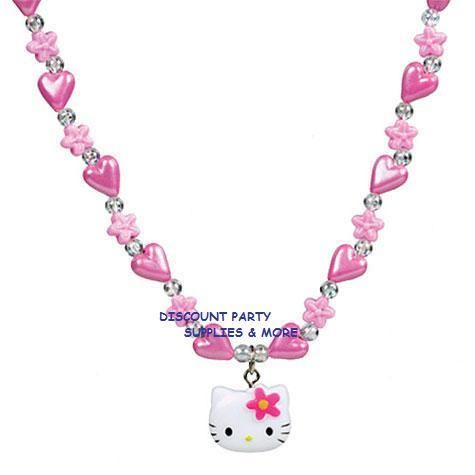 Hello Kitty Charm Necklace Flower Party Favor