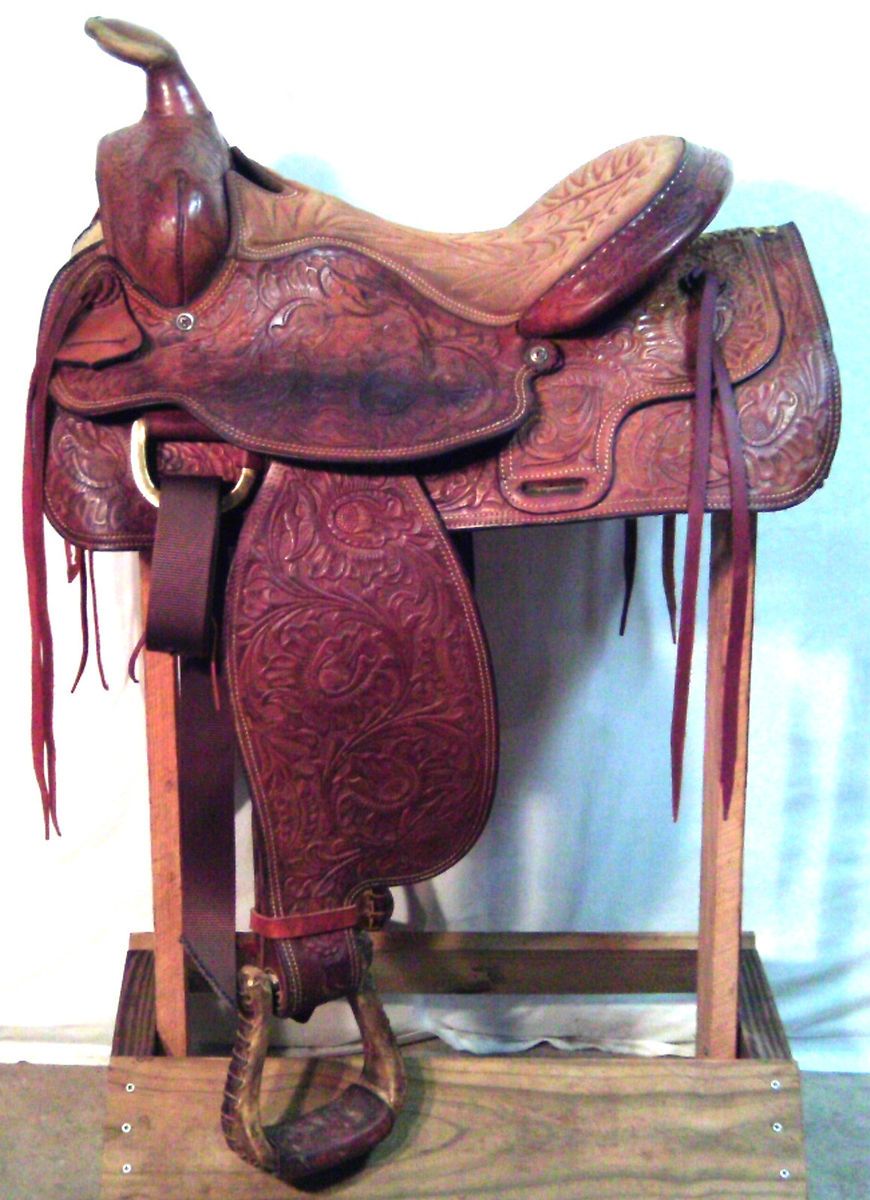  Saddle Used Saddle Tex Tan of Yoakum Hereford Brand Saddle 16A