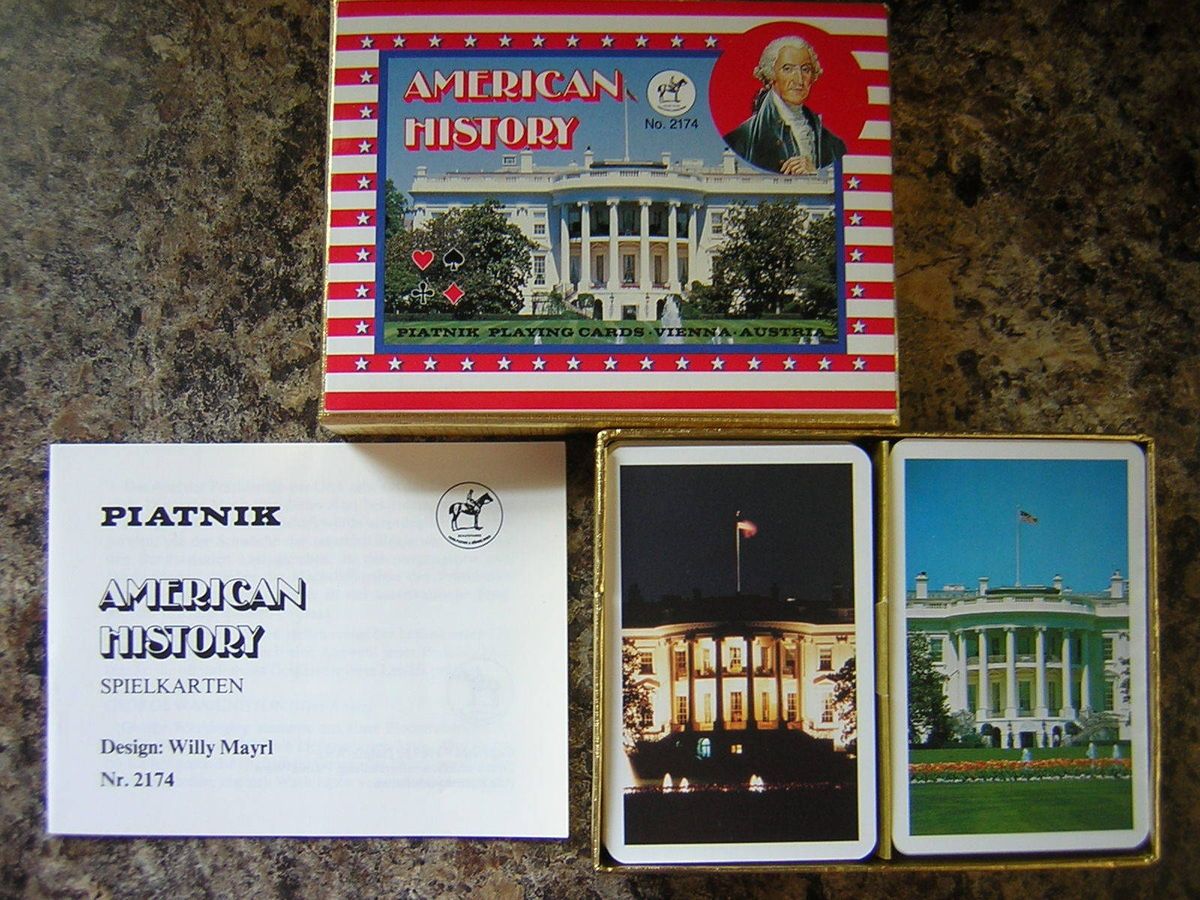 American History Playing Cards Piatnik Vienna