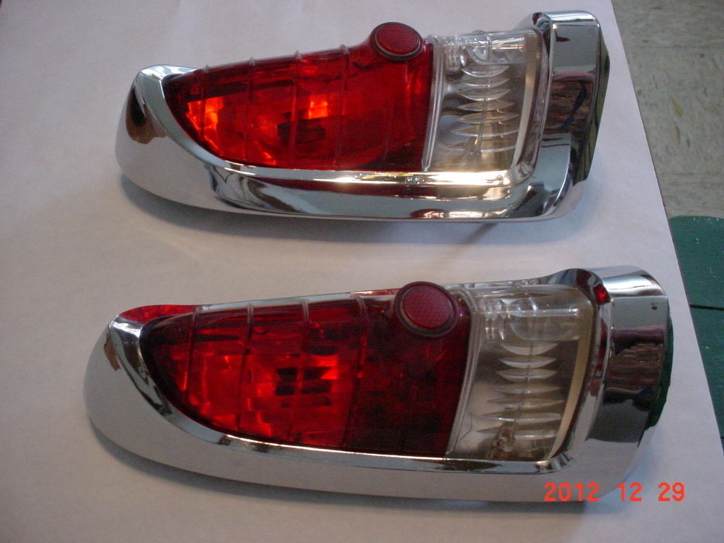 1955 DESOTO R L TAIL LIGHT ASSEMBLIES EARLY 392 HEMI EXTREMELY NICE