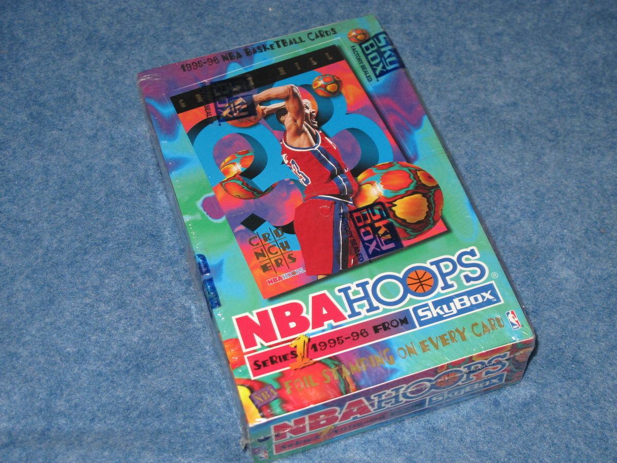 1995 96 Hoops NBA Basketball Series 1 Hobby Box of 36 Packs Jordan