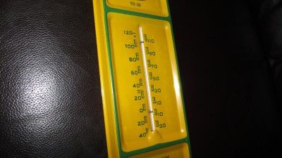 Rare Vintage 4 Legged John Deere Steel Thermometer Sign Horseheads NY