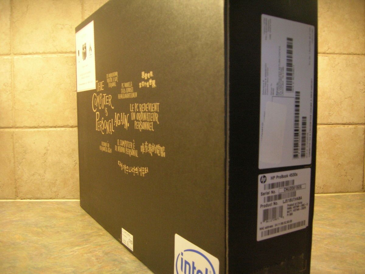 HP ProBook 4530s LJ518UT Notebook PC Intel Core i3 2330M 2 20GHz 4GB