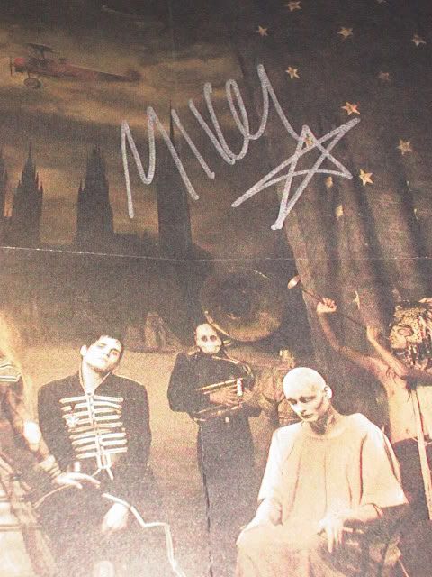 Romance MCR Signed Autograph All 5 Gerard Mikey Way Frankie Iero