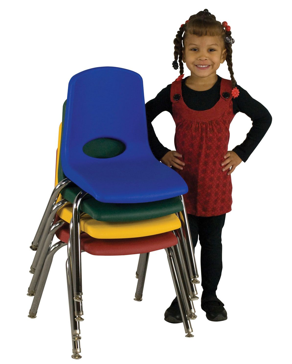 description innovative school stack chair features a molded seat with