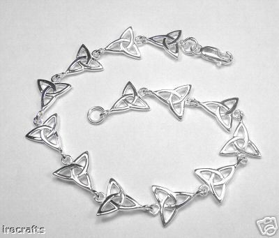 Sterling Silver Celtic Knot Bracelet Irish Jewellery
