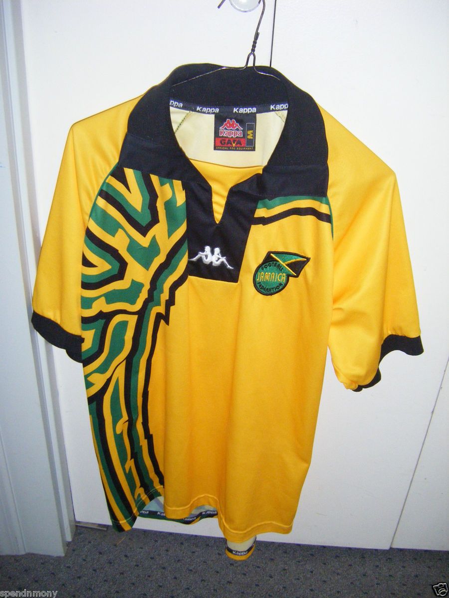 Vtg Kappa 1998 Jamaica Jersey Shirt Soccer Football Jamaican
