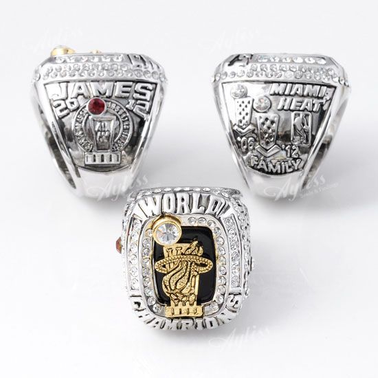 1pc 2012 Miami Heats Lebron James Championship Replica Ring Souvenir