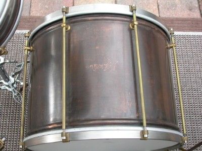 RARE Roberto Spizzichino Copper Jazz Drum Set 18 Bass 12 T 14 ft w
