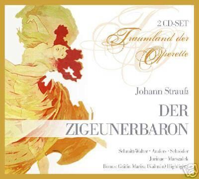 CD Johann Strauss Der Zigeunerbaron Gräfin Mariza