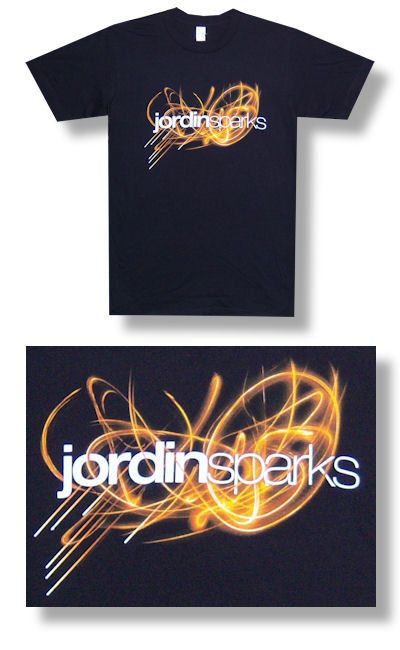 Jordin Sparks New Glow Lightweight T Shirt Large   